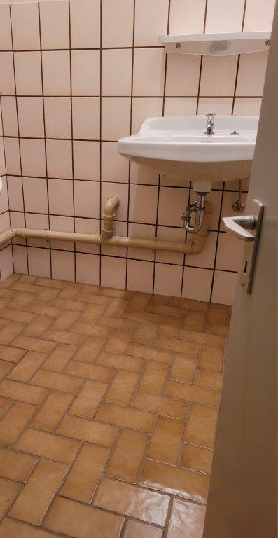 Vorher Vinylfußboden